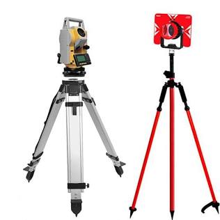 High-precision total station surveying equipment used for mapping boundary lines accurately., AI generated