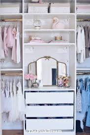 Ikea Pax Hack How To Customize A Small Closet With The Pax System The Pink Dream Ikea Pax Closet Closet Designs Ikea Pax