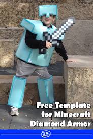 You may create a new skin with this template but you can't publish the skin without my approval. Diy Minecraft Play Armor Made With Foam Stlmotherhood