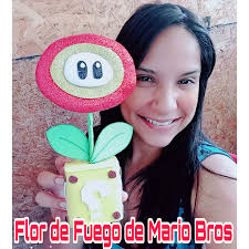 Esp/Eng) Diy/ Hermosa Flor de Fuego de Super Mario Bros/Diy/ Beautiful  Super Mario Bros Fire Flower