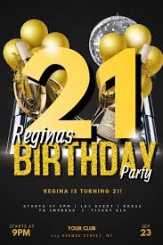 Birthday Party Flyer Templates Customize This Design With Your Video Photos And Text Easy To Use Online Tools With Thousands Of Stock Photo Party Flyer Event Flyer Templates Event Template