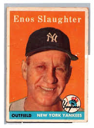 1956 World Series Original Signed Photo BILLY MARTIN ENOS SLAUGHTER HANK  BAUER