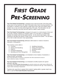 Springtime is in the air with this free printable easter worksheet that will have your grade 1 history worksheet. 1st Grade Screening Test Fill Online Printable Fillable Blank Pdffiller