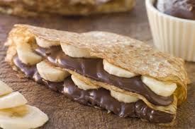 Chocolate Banana Filled Crepes Paula Deen Recipe Sweet Crepes Dessert Recipes Banana Nutella Crepes