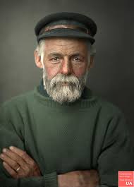 Fisherman Walter Catty Allen Photography By Olive Edis Ca 1910 Black White Photos Portrait Old Fisherman