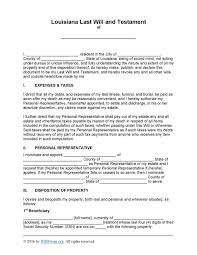 Forms that may be completed online are available via the links provided. Louisiana Last Will And Testament Form Will Forms Will Forms
