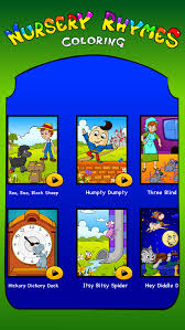 100% free nursery rhymes coloring pages. Nursery Rhymes Coloring Pages For Kids Toddlers Apps 148apps