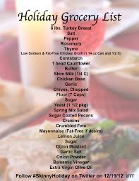 Ifit Ifit On Twitter Holiday Grocery List Christmas Food Dinner Party Food List