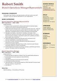 His/her job description involves managing his/her bank's operations team to deliver effective financial services to clients. Branch Operations Manager Resume Samples Qwikresume