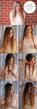If you want loose curls then this method is the best way to curl hair overnight and that without any heat and damage to your hair. How To Make Curls With Braids And Straightener Hair Styles Long Hair Styles Wavy Hair