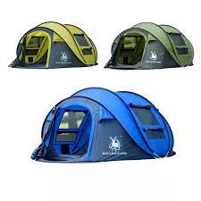 Quick Camp Tent Automatic Open Pop Up Windproof Waterproof Camping Tent 3 4persons Sea Me Water Tent Camping Family Tent Camping Best Tents For Camping