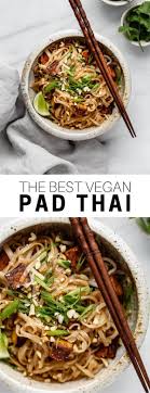 This Vegan Pad Thai Recipe Is Healthy And Easy To Make You Ll Love This Noodle Dish With Tofu Peanuts And T Pad Thai Recipe Vegan Pad Thai Whole Food Recipes