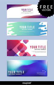 Free Modern Business Banner Templates Desain Banner Spanduk Vektor Gratis
