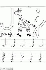 Letra J Para Colorear