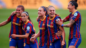 Futbol club barcelona, commonly referred to as barcelona and colloquially known as barça, is a catalan professional football club based in b. Barcelona 2 1 Paris Martens Double Clinches Final Berth For Barca Uefa Women S Champions League Uefa Com