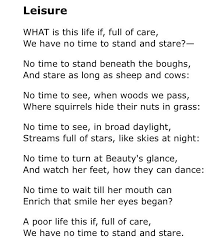 Leisure By W H Davies Quotations Poetry Journal Poem Quotes
