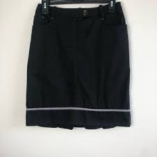 Luisa Spagnoli Black Pleated Skirt