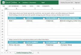 Herauf websites wie microsoft avery und hp finden sie freie vorlagen für oft verwendete formulare und etiketten. Familie Notfallplan Vorlage Fur Excel Online