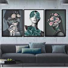 Modern Paintings Portrait Irrational Poster Wall Art Wall Art Canvas Painting Portrait Wall