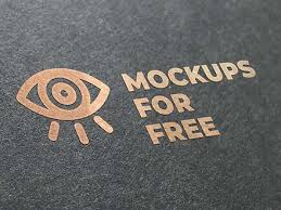 Download Free Golden Logo Mockup Psd