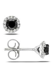 Black And White Diamond Stud Earrings Black White Diamonds 0 5 Ct White Black Diamond Earrings In Silver Beyond The R White Diamond Earrings White Diamond Stud Earrings Black Diamond Earrings