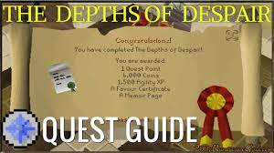 Top ten quest items rs07. Osrs Depths Of Despair Quest Tips