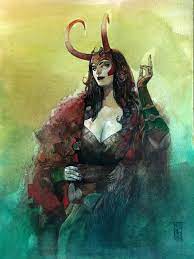 Working on a concept art for a cosplay. Lady Loki By Alex Maleev Comicbooks