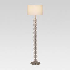 Glass Stacked Ball Floor Lamp Clear Includes Cfl Light Bulb Threshold Energy Efficient Light Bulbs Beautiful Floor Lamps Floor Lamp