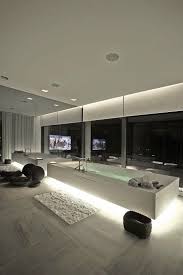 Modern Home Minimalistic Futuristic Interior Future Home Futuristic Bathroom Tv Futuristic Furnitur Idee Salle De Bain Maison Design Salle De Bain Design