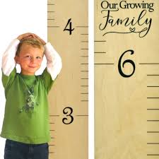 Buy Growth Chart Art Hanging Wooden Ruler Height Growth