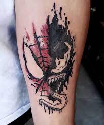 Spiderman Venom Tattoo Venom Tattoo Spiderman Tattoo Marvel Tattoos