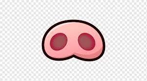 Domestic Pig Snout Nose Nose Animals Sticker Eye Png Pngwing