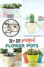 Diy plant pot ideas using egg cartons. 30 Diy Painted Flower Pots