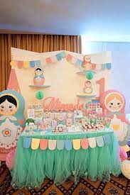 Complete your party decorations and find the perfect photo booth backdrop and scene setters to fit your party or event theme. Kara S Party Ideas Matryoshka Russian Doll Birthday Party Kara S Party Ideas