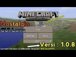 Design tersebut meliputi user interface, fitur, menu, tools dan lain sebagainya. Cara Merubah Gui Lama Mcpe Nostalgia Gui Pack Keren Banget Dah Youtube