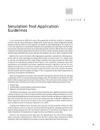 Chapter 4 Simulation Tool Application Guidelines