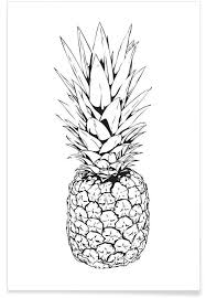 Pineapple Poster Ananas Dessin Illustration Ananas Dessin Visage