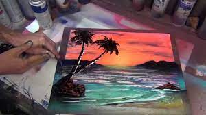 The Beach Time Lapse Spray Paint Art Youtube