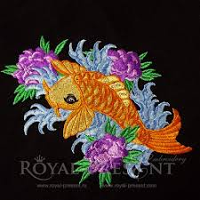 In the koi fish tattoos design along with the fish you can try adding a calm pool, a flowing river or though koi fish tattoos is very famous, there are millions of designs in this tattoo type and hence. Machine Embroidery Design Tattoo Koi Fish 2 Sizes Royal Present