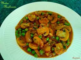 Annapurna Matar Mushroom Mushroom With Green Peas Recipe