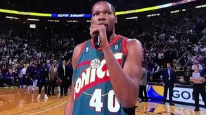 It's the question most analysts are left with considering where he is in his rehabilitation of his left calf in relation to how much time remains this season. Warriors Vs Kings In Seattle Former Supersonic Kevin Durant Takes Court In Vintage Shawn Kemp Jersey Cbssports Com