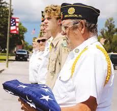 County salutes US flag