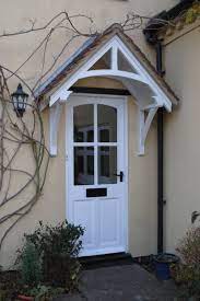 Front Door Porch Awning Period Door Canopy Wooden Cottage Front Doors Front Door Awning Door Canopy Traditional