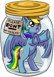 Pony in a Jar: Rainbow Dash | Pony Cum Jar Project | Know Your Meme