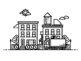 City Icons City Icon Outline Illustration Illustration