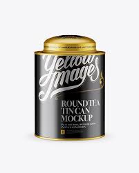 Metallic Tea Tin Can Mockup In Can Mockups On Yellow Images Object Mockups In 2020 Mockup Free Psd Mockup Mockup Psd