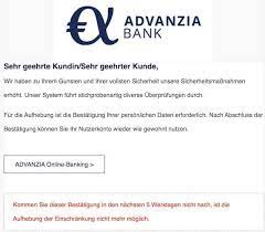 Advanzia bank prüft und aktualisiert die informationen auf ihren webseiten ständig. Phishing Gefalschte E Mails Im Namen Der Advanzia Bank Im Umlauf