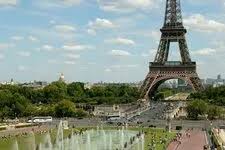 The Trocadero gardens, the best view of the Eiffel Tower