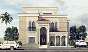 Nafie El Hamad Villa On Behance Mediterranean Villa Exterior Modern Exterior House Designs House Front Design