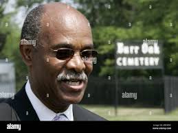 Simeon Wright, a cousin who was with Emmett Till the night he was abducted,  describes Till's re-internment outside Burr Oak Cemetery Saturday, June 4,  2005, in Alsip, Ill. Wright said he was